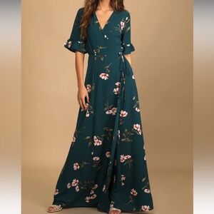 Floral Wrap Maxi Dress 🌷